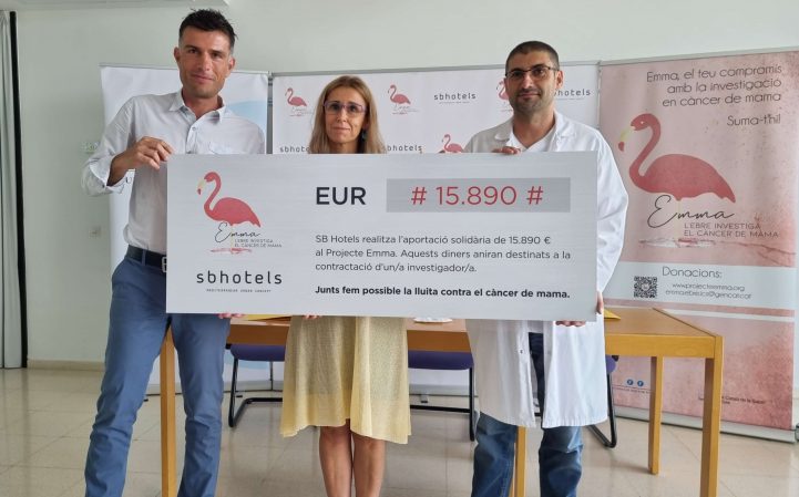 SB Hotels aporta més de 15.000 € a un projecte d’investigació per al càncer de mama - SB Hotels