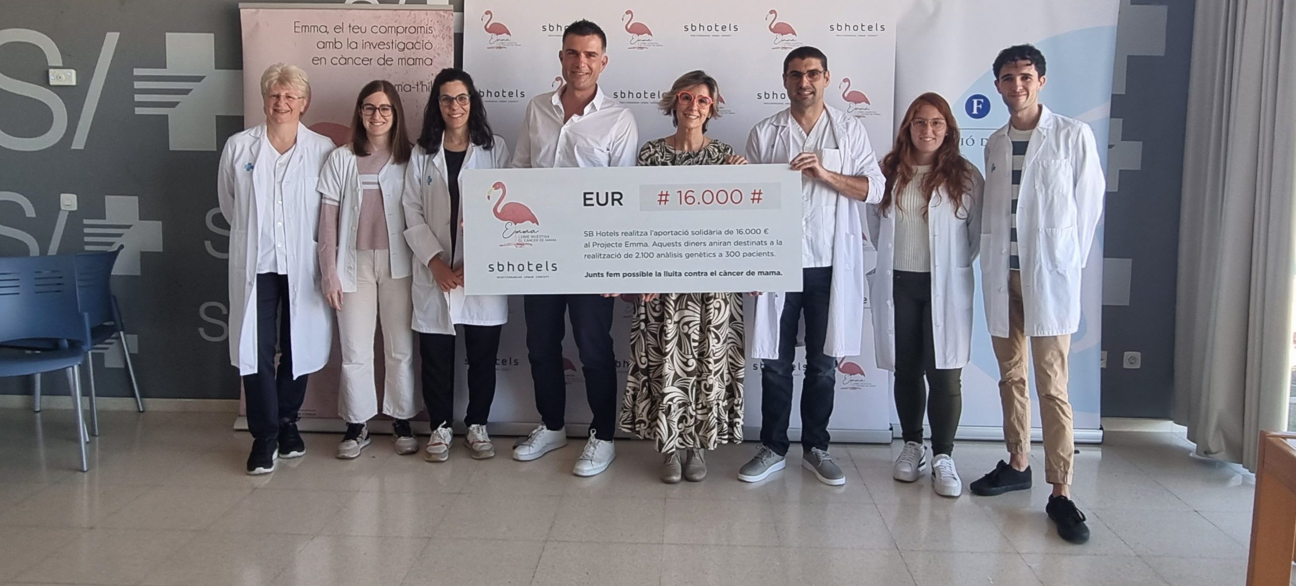 Donem 16.000 € per a la investigació del càncer de mama - SB Hotels